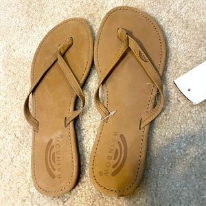 Rainbow Flip Flops NWT